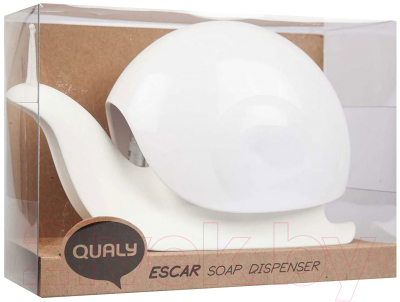 Дозатор для жидкого мыла Qualy Escar / QL10261-WH-WH (белый)