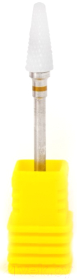 Фреза для маникюра Global Fashion Керамическая конус с желтой насечкой XF Medium Umbrella ST