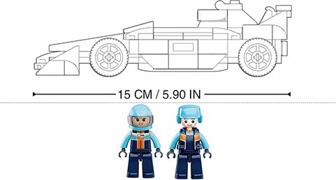 Конструктор Sluban Автогонки / M38-B0763 (221эл)