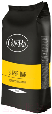 Кофе в зернах Caffe Poli Super Bar 90% арабика  (1кг)