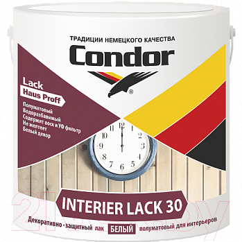 Лак CONDOR Interier Lack-30 (400г, белый)