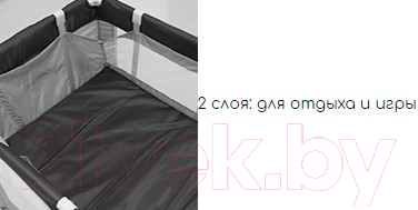 Кровать-манеж Lorelli Verona 2 Grey Dots / 10080262078