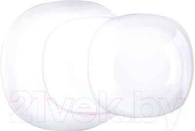 Набор тарелок Luminarc Carine White N2184 (18шт)