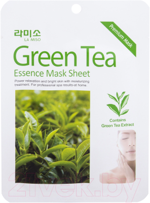Маска для лица тканевая La Miso С экстрактом зеленого чая (21г)