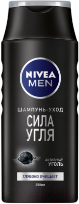 

Шампунь для волос Nivea, Men уход сила угля