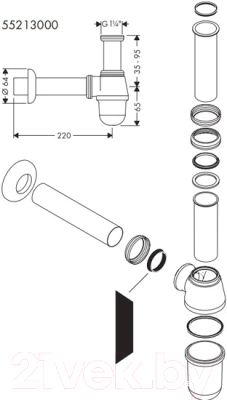 Сифон Hansgrohe 55213000