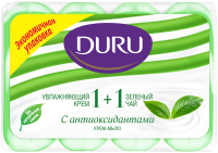 Набор мыла Duru 1+1 Увлажняющий крем и зеленый чай (4x80г) - 