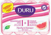 Набор мыла Duru 1+1 Увлажняющий крем и розовый грейпфрут (4x80г) - 