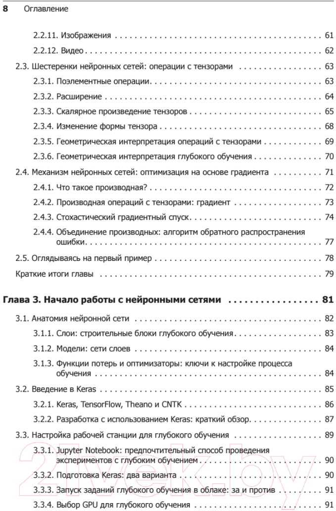 Книга Питер Глубокое обучение на Python