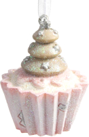 

Елочная игрушка Феникс-Презент, Розовая пироженка / 78158