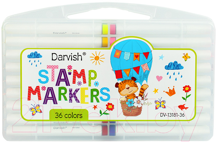 Фломастеры Darvish DV-13181-36 (36цв)