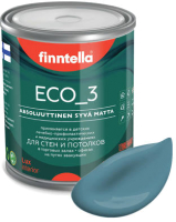 Краска Finntella Eco 3 Wash and Clean / F-08-1-1-LG260 (900мл, глубокоматовый) - 