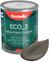 Краска Finntella Eco 3 Wash and Clean Mutteri / F-08-1-1-LG264 (900мл, коричневый, глубокоматовый) - 