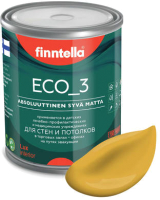 Краска Finntella Eco 3 Wash and Clean Okra / F-08-1-1-LG47 (900мл, желто-красный, глубокоматовый) - 
