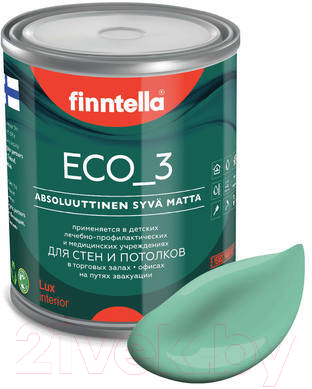 Краска Finntella Eco 3 Wash and Clean Viilea / F-08-1-1-LG92