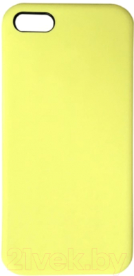 Чехол-накладка Case Liquid для iPhone 5/5S (блестящий желтый)