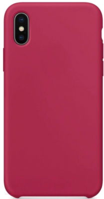 Чехол-накладка Case Liquid для iPhone X (розовый/красный)