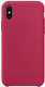 Чехол-накладка Case Liquid для iPhone X (розовый/красный) - 