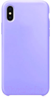 Чехол-накладка Case Liquid для iPhone XS Max (светло-фиолетовый)