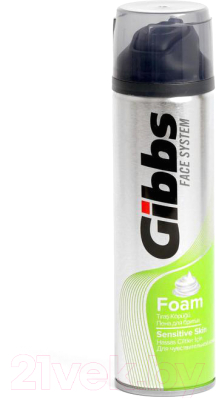 Пена для бритья Gibbs Face System для чувствительной кожи (200мл)