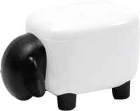 Контейнер для хранения Qualy Sheepshape / QL10259-WH-BK (белый/черный) - 