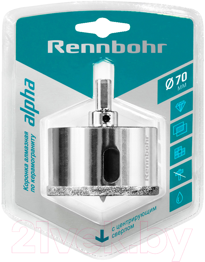 Коронка Rennbohr Алмазная 70мм / 676270