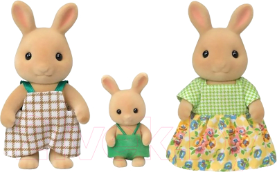 Набор фигурок коллекционных Sylvanian Families Семья Солнечных кроликов / 5372