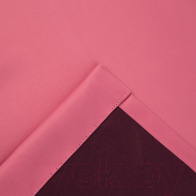 Штора Этель 4300900 (130x300, розовый, двусторонний блэкаут)