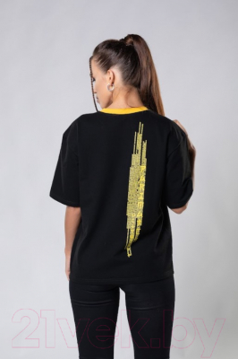 Футболка Parimatch Cybersport Text / FB-TEXT-BLK-L (L, черный)