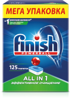 

Таблетки для посудомоечных машин Finish, All in One Бесфосфатные