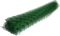 Сетка-рабица Белзабор в ПВХ D 2.4 1.0x10м (ячейка 55x55мм, зеленый) - 