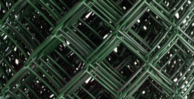 Сетка-рабица Белзабор в ПВХ D 2.4 1.0x10м (ячейка 55x55мм, зеленый)