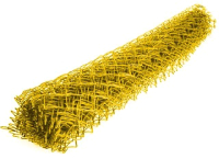 Сетка-рабица Белзабор ПВХ D 2.4 1.2x10м (ячейка 55x55мм, желтый) - 