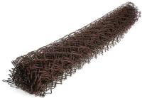 Сетка-рабица Белзабор в ПВХ D 2.4 1.2x10м (ячейка 55x55мм, коричневый) - 