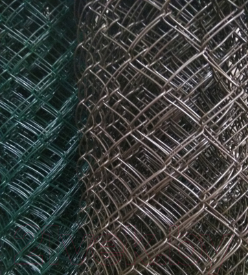 Сетка-рабица Белзабор в ПВХ D 2.4 1.2x10м (ячейка 55x55мм, коричневый)