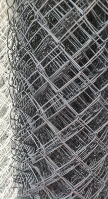 Сетка-рабица Белзабор в ПВХ D 2.4 1.2x10м (ячейка 55x55мм, серый)