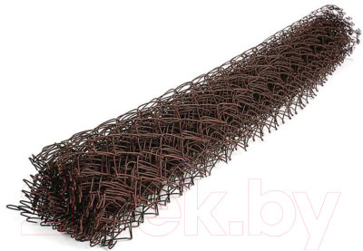 Сетка-рабица Белзабор в ПВХ D 2.4 1.5x10м (ячейка 55x55мм, коричневый)