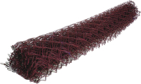 Сетка-рабица Белзабор ПВХ D 2.4 1.8x10м (ячейка 55x55мм, рубиновый) - 