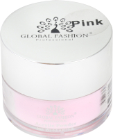 Акриловая пудра для ногтей Global Fashion Розовый (15г) - 