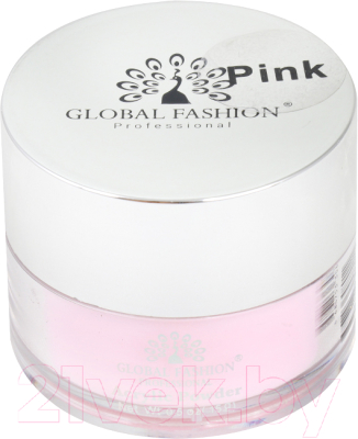 Акриловая пудра для ногтей Global Fashion Розовый (15г)
