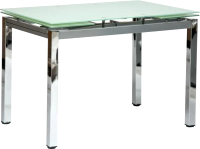 Обеденный стол Tetchair Campana (металл/стекло хром/белый) - 