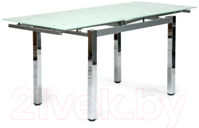 Обеденный стол Tetchair Campana (металл/стекло хром/белый)