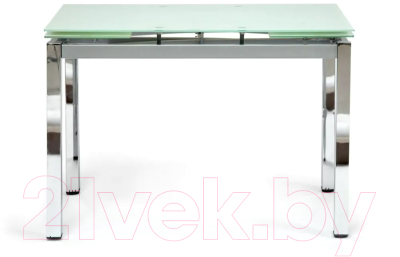 Обеденный стол Tetchair Campana (металл/стекло хром/белый)