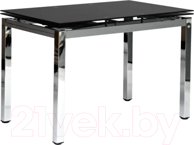 Обеденный стол Tetchair Campana (металл/стекло хром/черный)