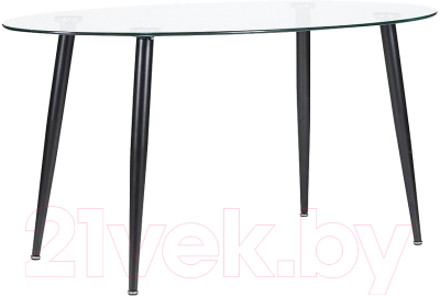 Обеденный стол Tetchair Kassel (металл/стекло, черный)