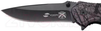 Нож складной STINGER FK-019STR-CA (черный камуфляж)