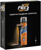 

Набор косметики для бритья Bic, Flex 3 Hybrid cтанок+2 кассеты+Пена для бритья 250мл