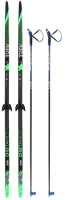 Комплект беговых лыж STC Step 0075 150/110 (зеленый) - 
