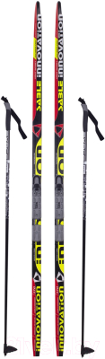 Комплект беговых лыж STC Step 0075 160/120 (желтый)