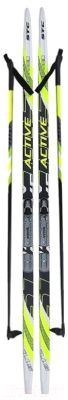Комплект беговых лыж STC Step Rottefella NNN 185/145 (желтый)